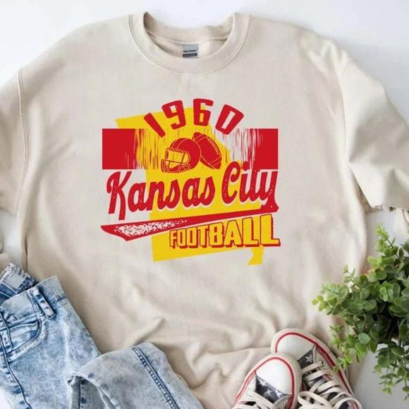 Tops - Kansas City 1960 Football Crewneck SweatShirt